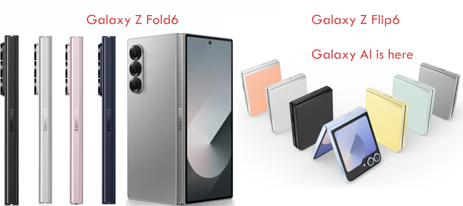 Galaxy Z fold 6 zflip 6